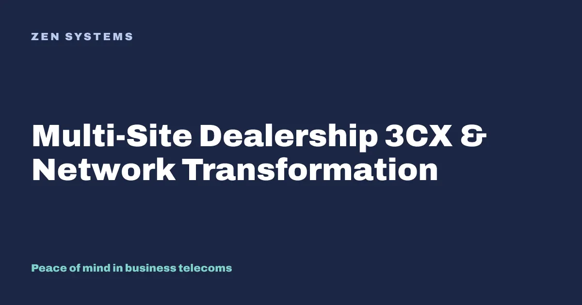 Driving digital transformation for a multi-site dealership